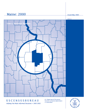 Maine County Business Patterns Census  Form