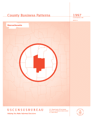 County Business Patterns Issued September CBP97 23 Massachusetts U Census  Form