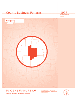 County Business Patterns Issued September CBP97 32 New Jersey U Census  Form