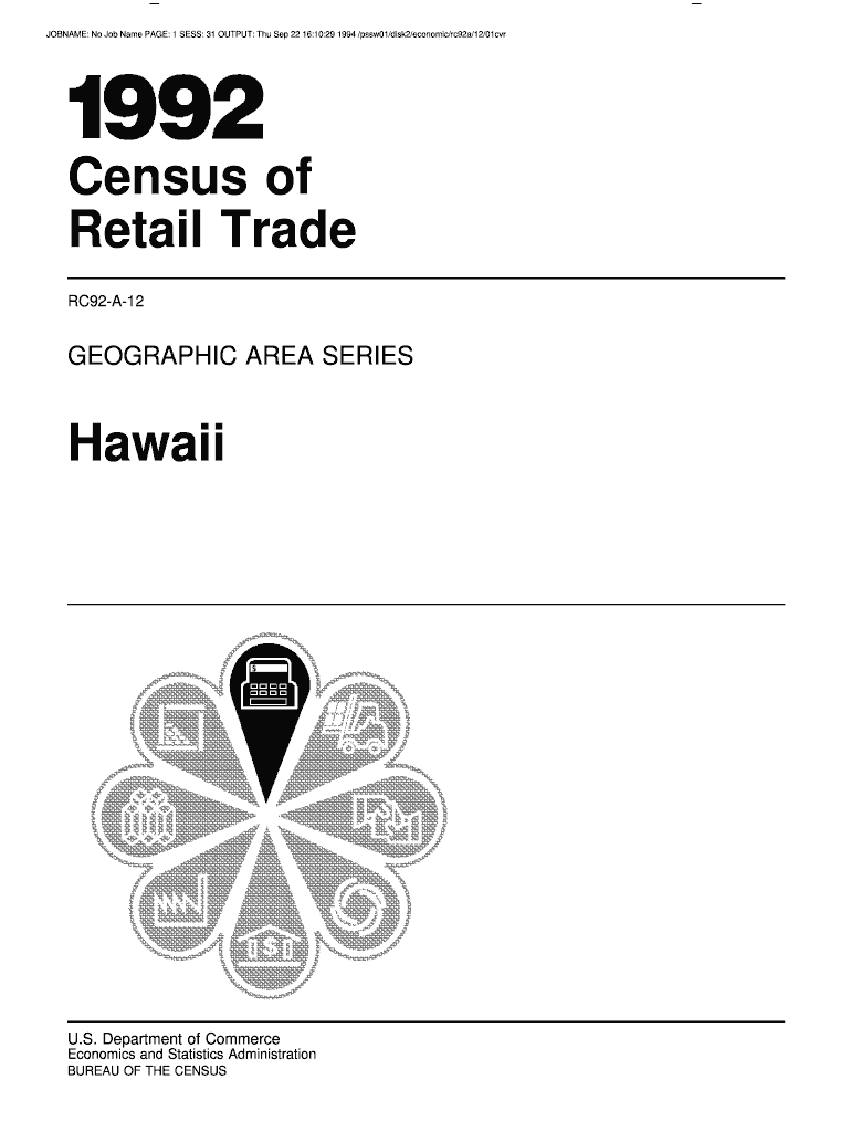 JOBNAME No Job Name PAGE 1 SESS 31 OUTPUT Thu Sep 22 161029 Pssw01disk2economicrc92a1201cvr Census  Form