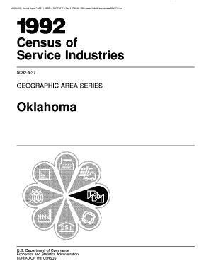 Area Series, Oklahoma U S Census Bureau Census  Form