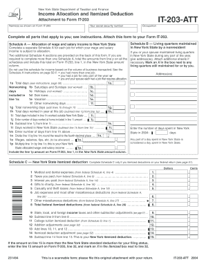 Enter the Line 15 Amount on Form it 203, Line 32, and Mark an X in the Itemized Box Next to Line 32 Tax Ny