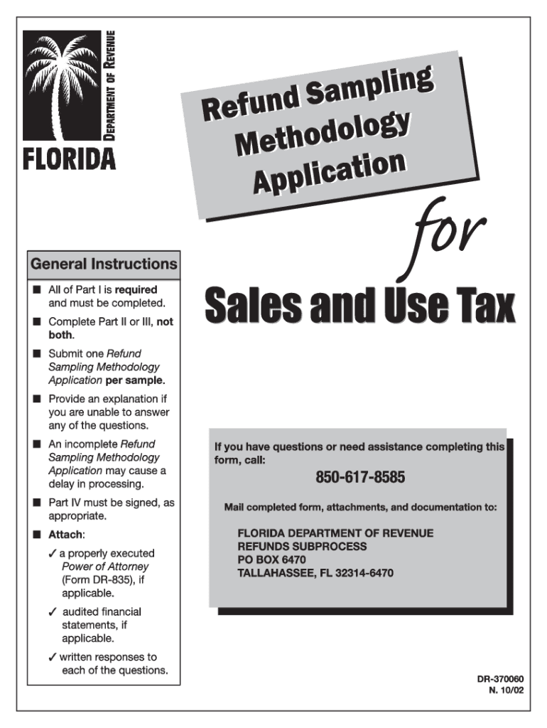 Form DR 370060 Florida Department of Revenue