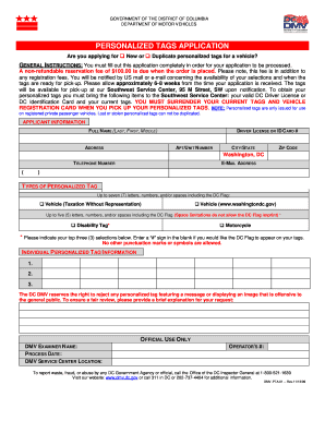 Dc Dmvpta  Form