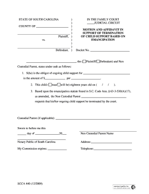 Scca 440 Form