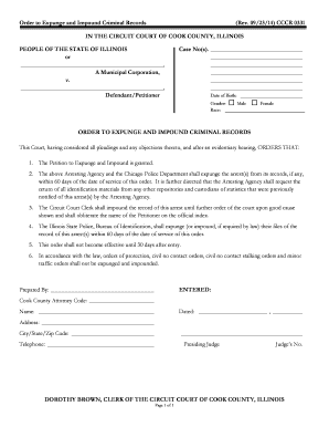 Order to Expunge and Impound Criminal Records Rev 092314  Form