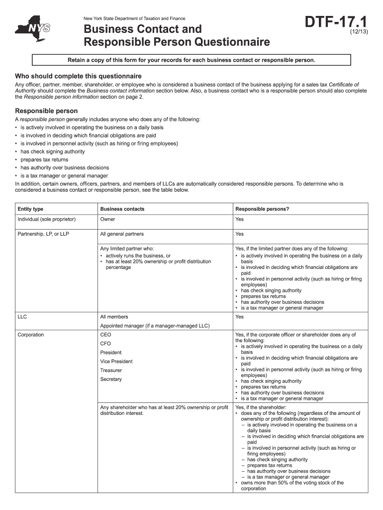 Dtf 17 1 Fill in Form