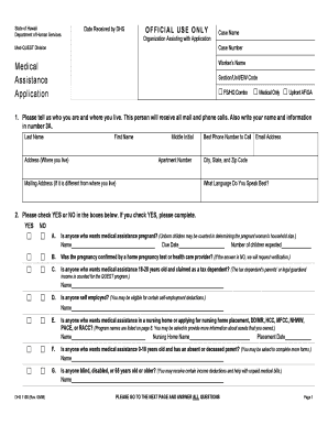 Form 1100 Department of Human Services Med Quest Division Med Quest