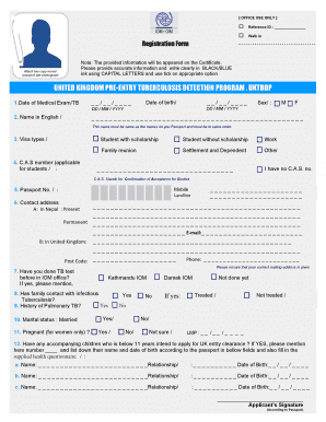 Iom Medical Certificate  Form