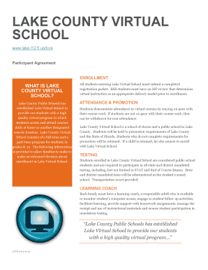 Lake County Virtual School  Form