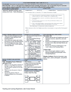 Civics Task Cards Lake County Schools Lake K12 Fl  Form