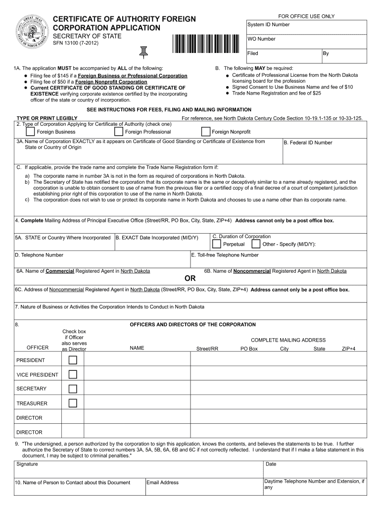 Get and Sign 13100 Form 2012-2022