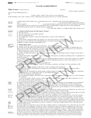 T48 APARTMENT LEASE Moderate Coverage 4 81  Form