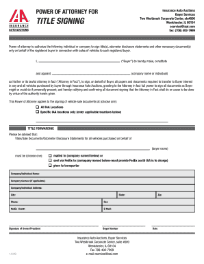 Iaai Bill of Sale  Form