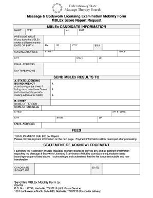 Mblex Mobilities Form