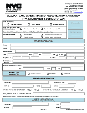 Tlc Base Transfer  Form