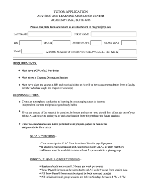 Rpi Alac Tutoring  Form