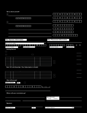 Usana Application Form