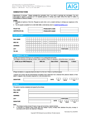 Aig Forms Online