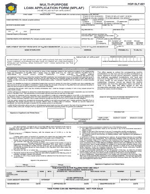 Hdmf Loan Application Form