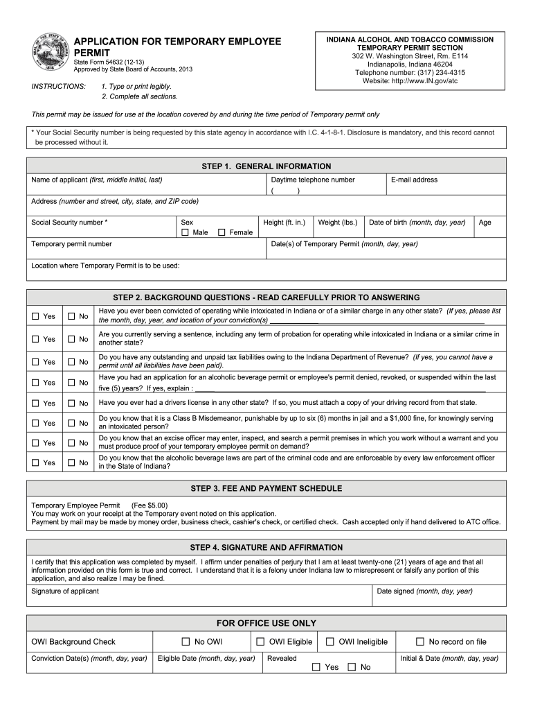  State Form 54632 2013-2024