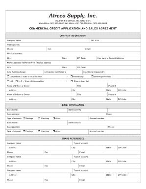 Aireco Com Credit Application  Form