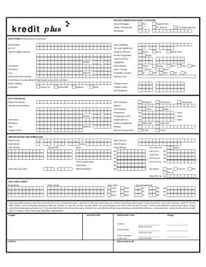 FORM KREDIT PLUS Fill Any PDF Form