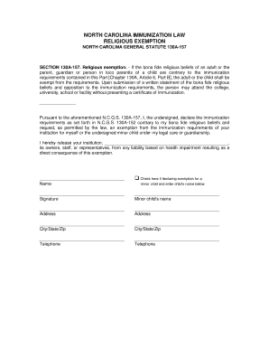  Religious Exemption Form Nc 2016-2024