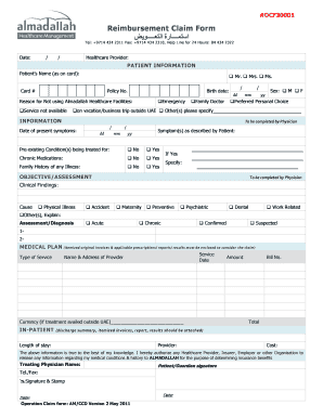Almadallah Claim Form PDF