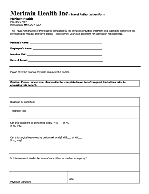 Meritain Health Authorization Form