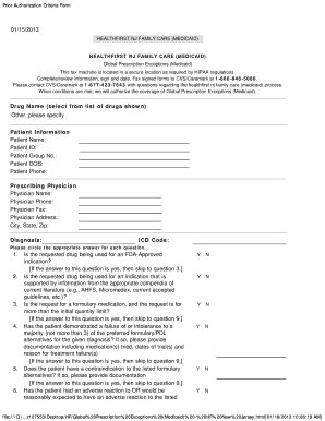 Prior Authorization Criteria Form Healthfirst NJ Healthfirstnj