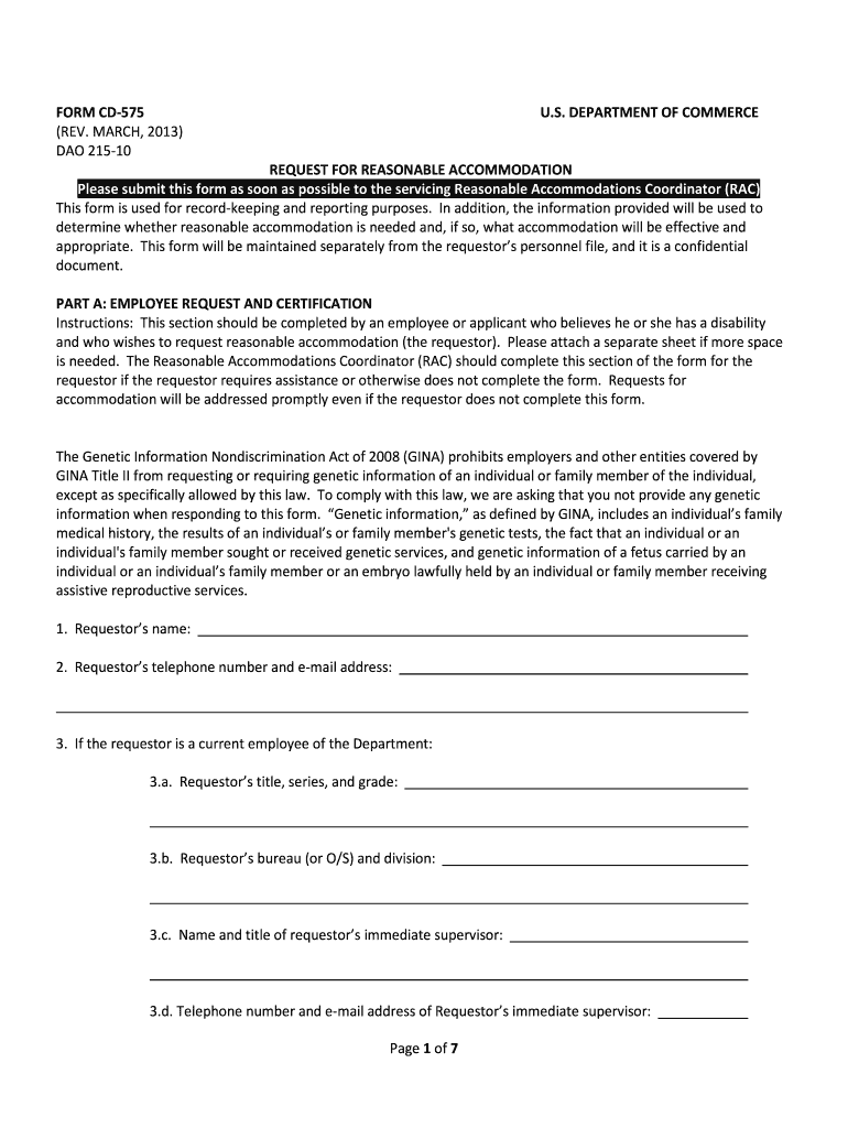 Cd575 Form