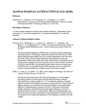 Kansas Marital Satisfaction Scale PDF  Form