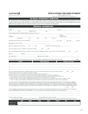 California Applicants ONLY Job Application Form