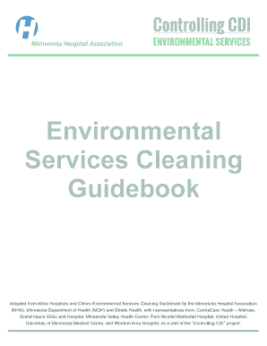 Environmental Services Cleaning Guidebook  Form