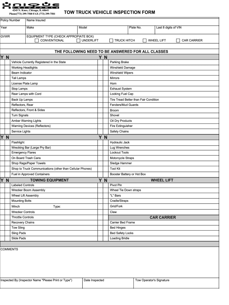 Truck Inspection Checklist Template from www.signnow.com