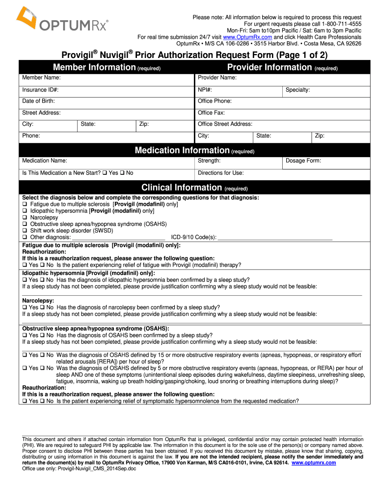  Optumrx Form 2014