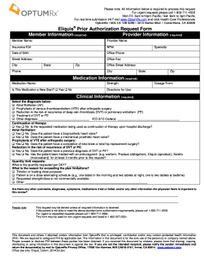 Optumrx Prior Authorization Form PDF