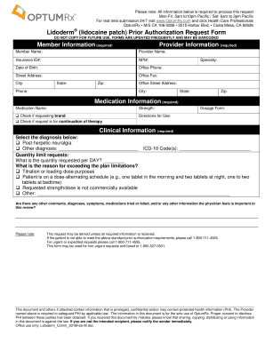 Prior Authorization Request Form Member OptumRx