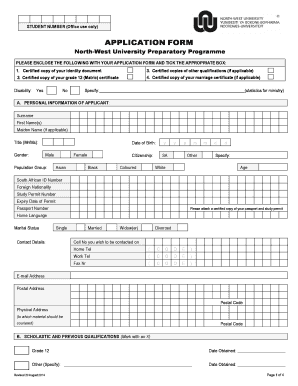 How to Write Date of Birth in Nwu Application Form