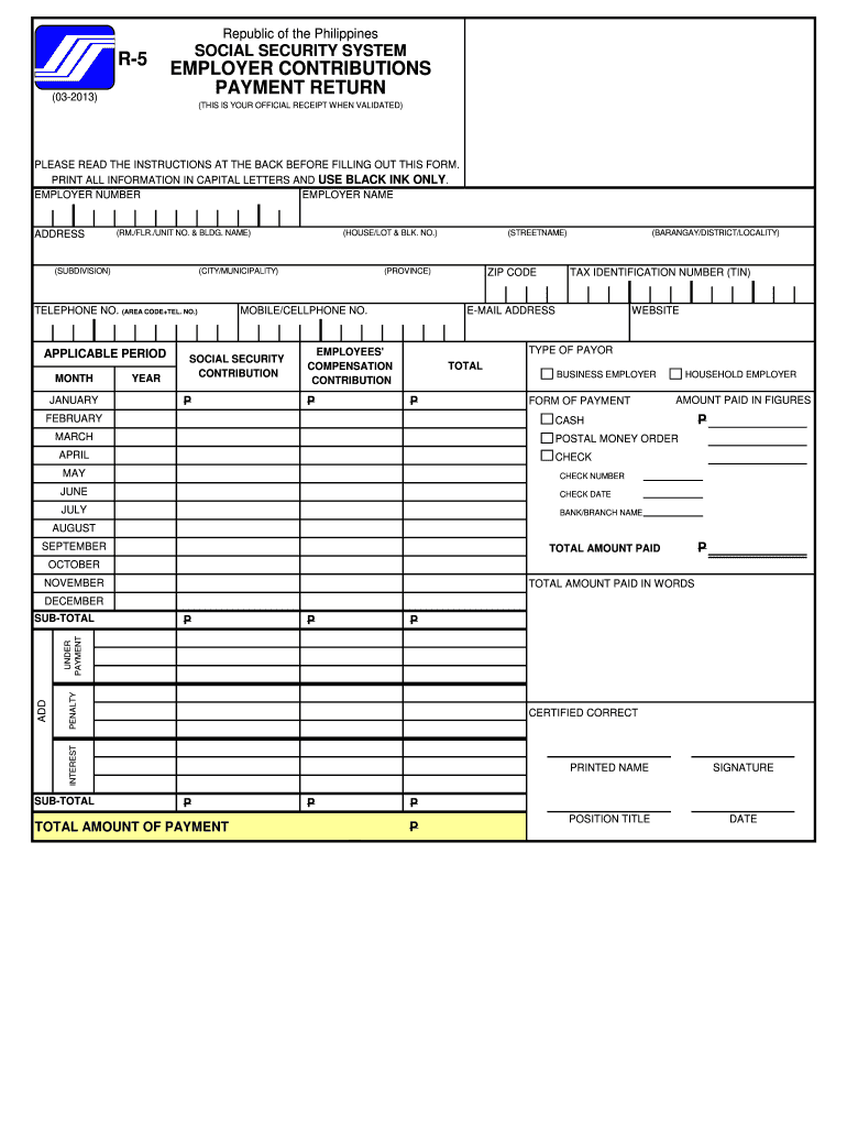 Get and Sign R5 Sss 2013-2022 Form