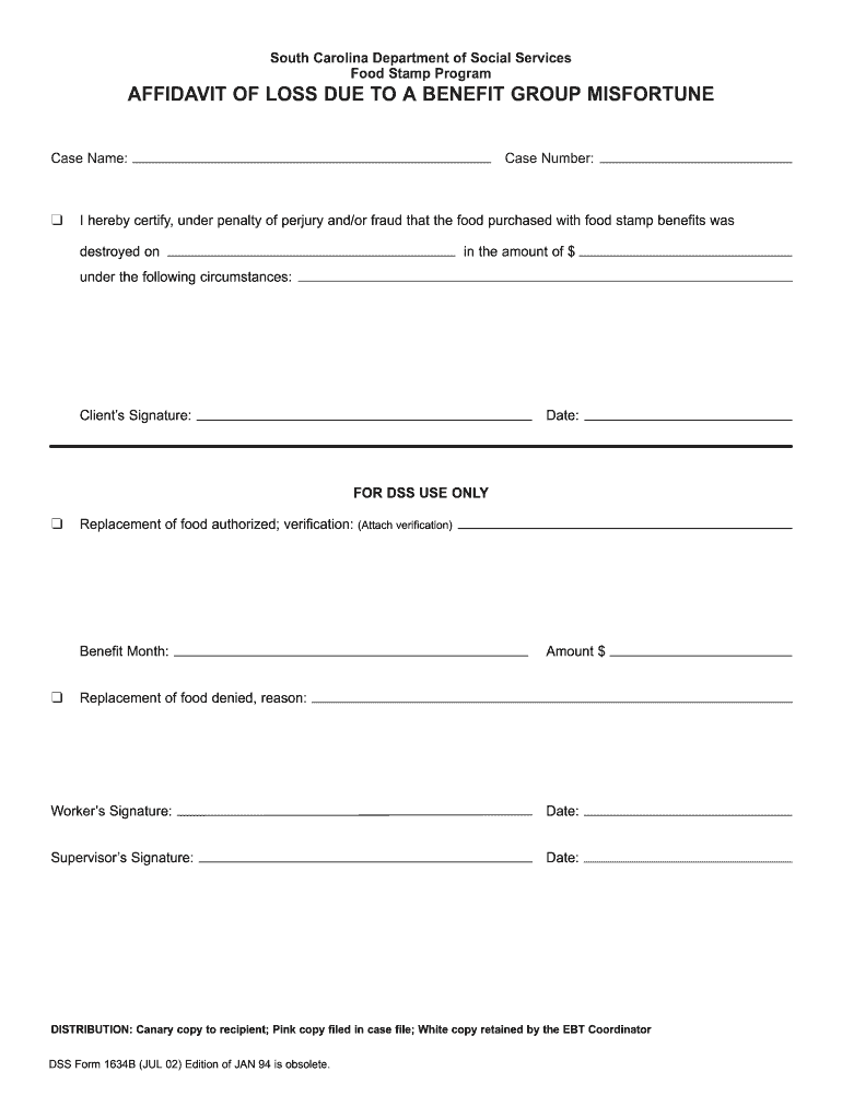 1634b Dss Form