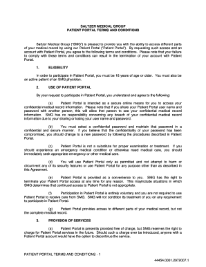 Saltzer Patient Portal  Form