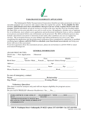 Indygo Open Door  Form