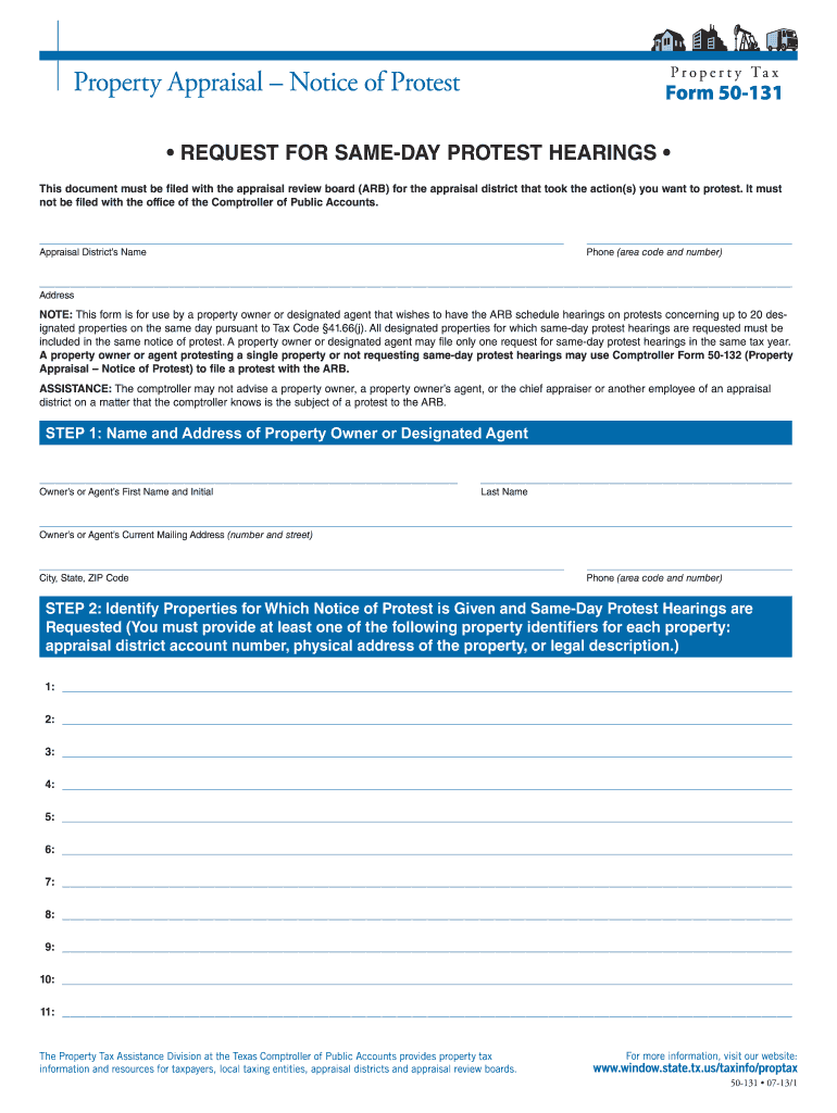  Comptroller Texas Forms50 131 2001-2024