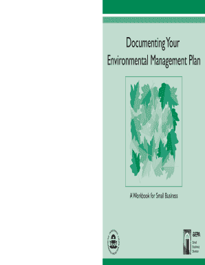Documenting Your Environmental Management Plan Environmental Management Plans Dnr Wi  Form