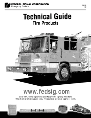 NFPA 1901 and SAE J2498 Lighting Requirements Federal Signal  Form