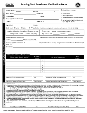 K12 Enrollment Verification Form