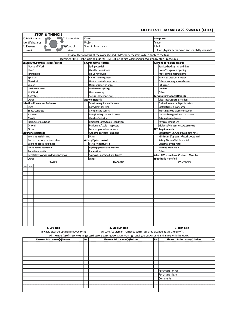 Flha Template  Form