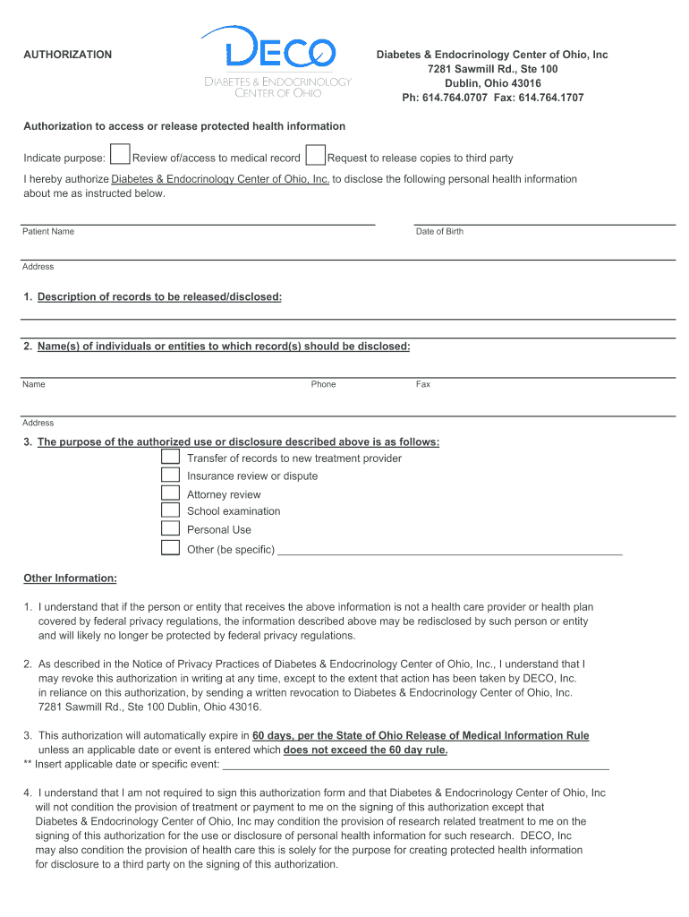 Records Request Auth XLS  Form